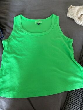 Universal Thread Neon Green Scoop Neck Tank